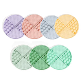 Honeycomb Eco-Friendly Solid PC Pet Slow Feeder Bowl Anti-Choke Dog Lick Pad Silicone Suction Cup Food Mat Slow Eating Pup