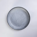 Retro Grey Glaze Speckled Ceramic Platos Para Restaurant Hotel Round Dinning Plate Porcelain Dinner Plate