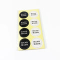 Minimalistic DIY Decor Sealing Sticker Pack 80pcs Per Pack in Black White Handmade Products Package Label for Candle Craft Use