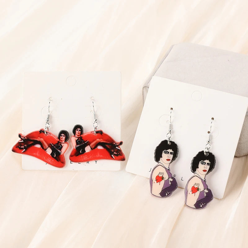 1Pair Lip Drop Earring Creative AcrylicFashion Jewelry for Woman Holiday Birthday Gift