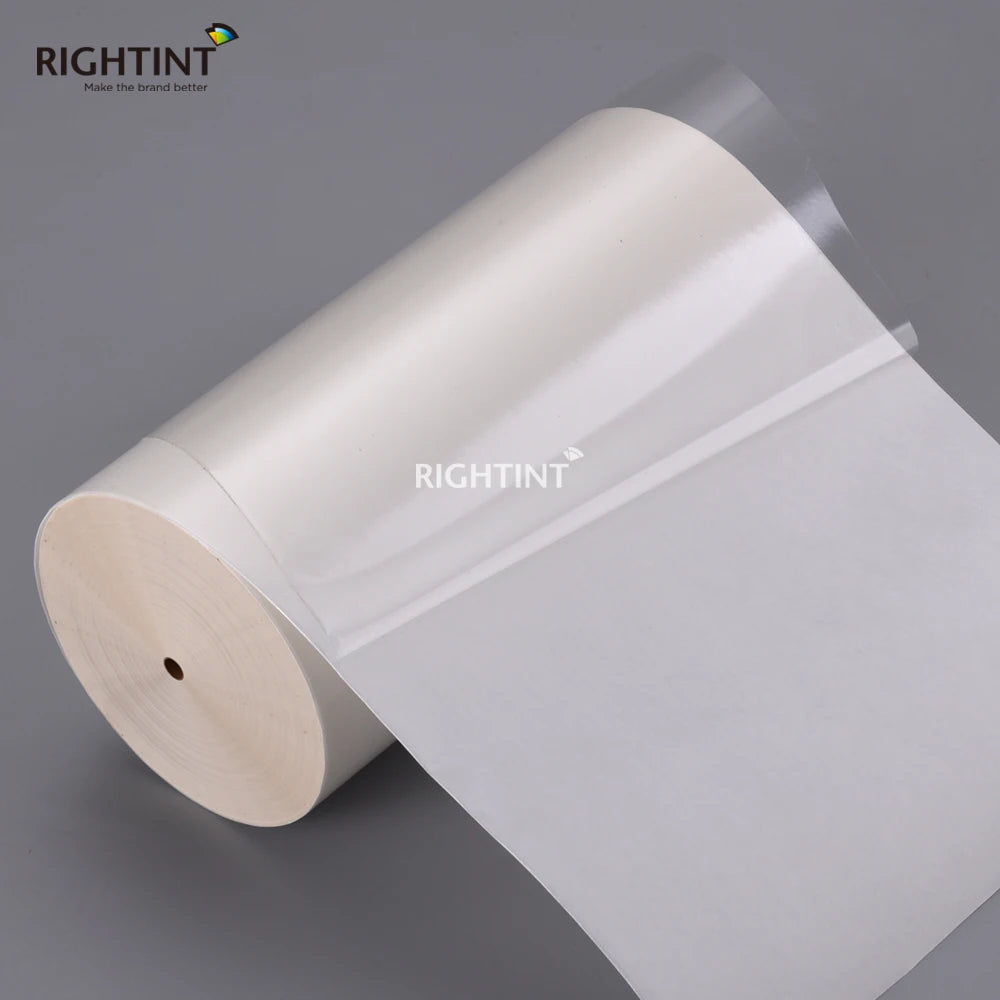 Flexography Manufacturer Widely Used Sealing Packing 50 Micron Self Adhesive Film Transparent PET Jumbo Roll