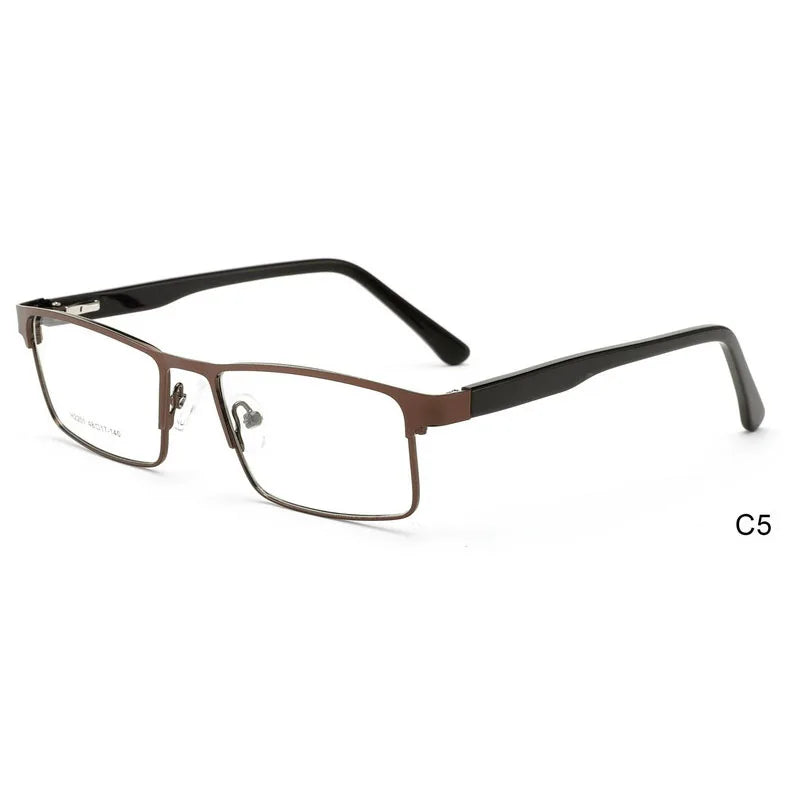 Hot Sale Unisex Optical Steel Spectacles Frame Factory Direct Fashionable Metal Eye Glasses with Diamond Face Shape Match