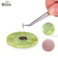 Round Natural Jade Stone Lash Extension Glue Adhesive Pallet Eyelash Glue Holder