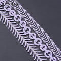 Fashion 1 Yard Violet Glass Crystal Stones Ribbon Banding Sewing Trim Glass Rhinestone Chain for Clothing Craft