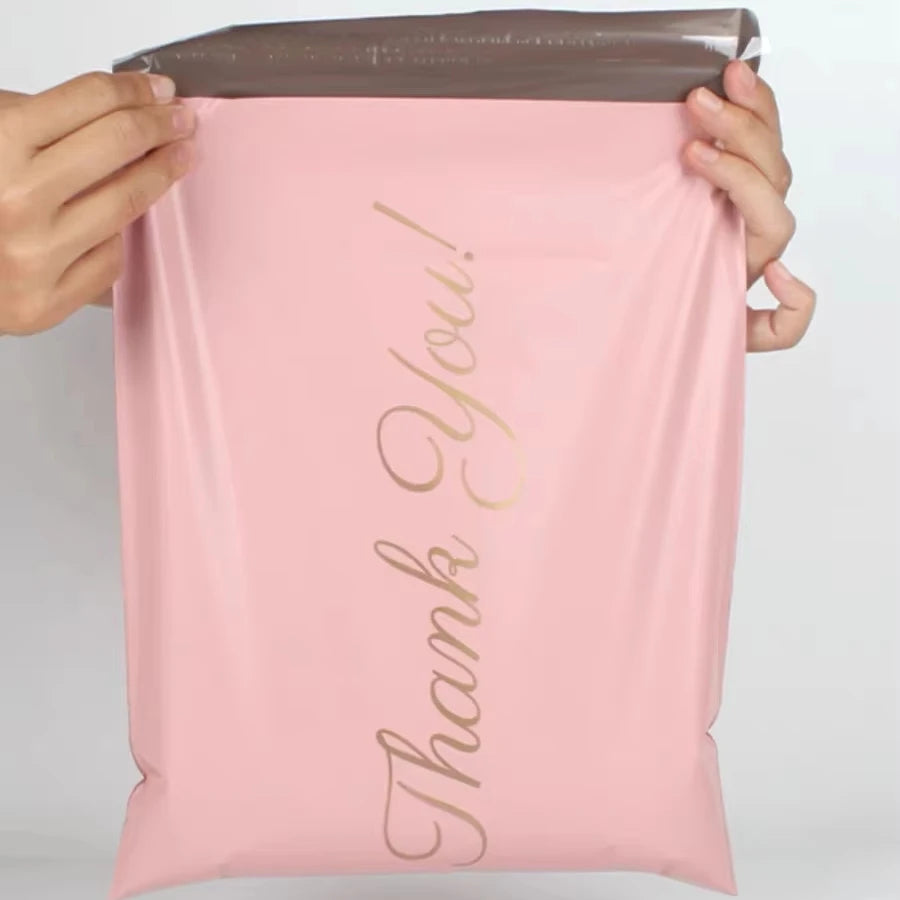 Free Shipping Women's Clothing Plastic Bags Personalized Silk Screen Printed Shipping Bag Poly Material Use for Fur