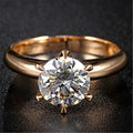 Fine Jewelry AU417 Real 10K Gold Engagement Solitaire 1.5CT Lab Grown Diamond Gold Ring with IGI Certificate