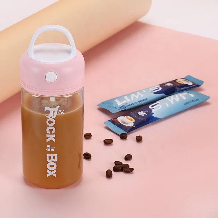 Food Contact Safe Eco Friendly Water Bottles Wholesale BPA Free Electric Protein Shaker Bottle 380ml Self Stirring Bottle