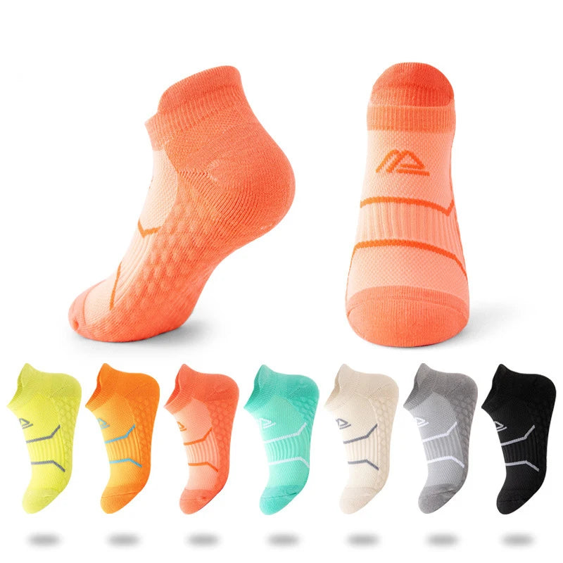 Nylon Mesh Towel Base 3D Massage Particles Compression Ankle Sports Sock in Autumn and Winter for Unisex