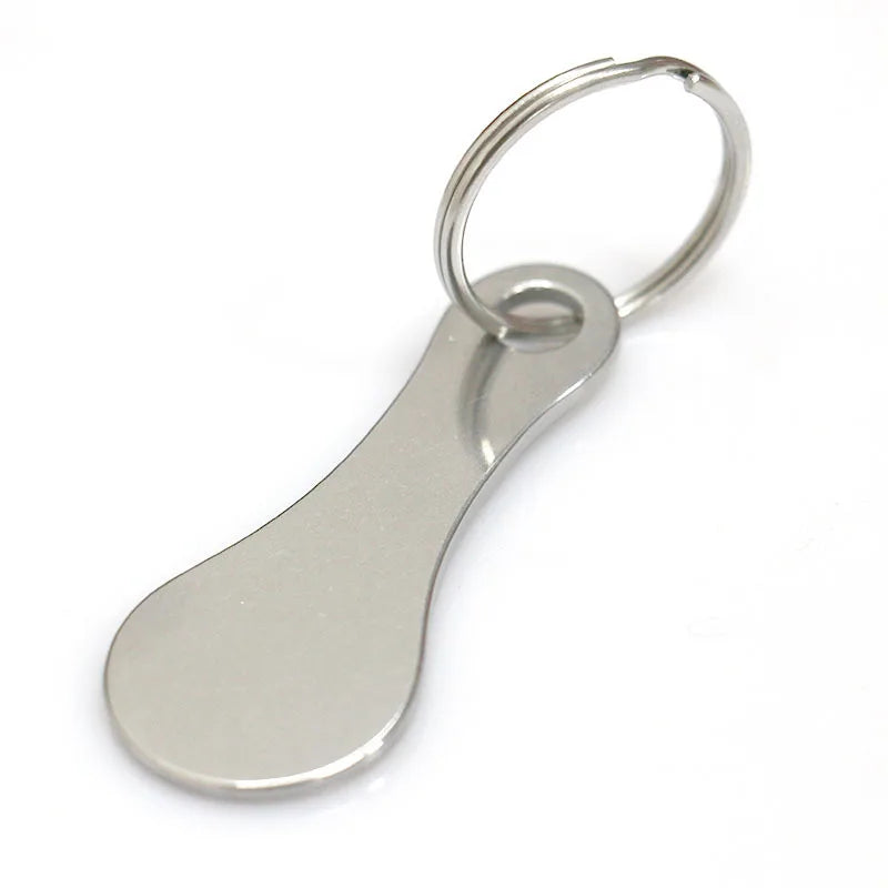 Metal Token Key Ring Shopping Cart Trolley Token Portable Keychain Custom logo