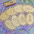 Custom Laser Cut Wooden Cartoon Line Board Cross Stitch Small Hanging Line Board Wire Arrangement Winding Wire Splitter Wooden c