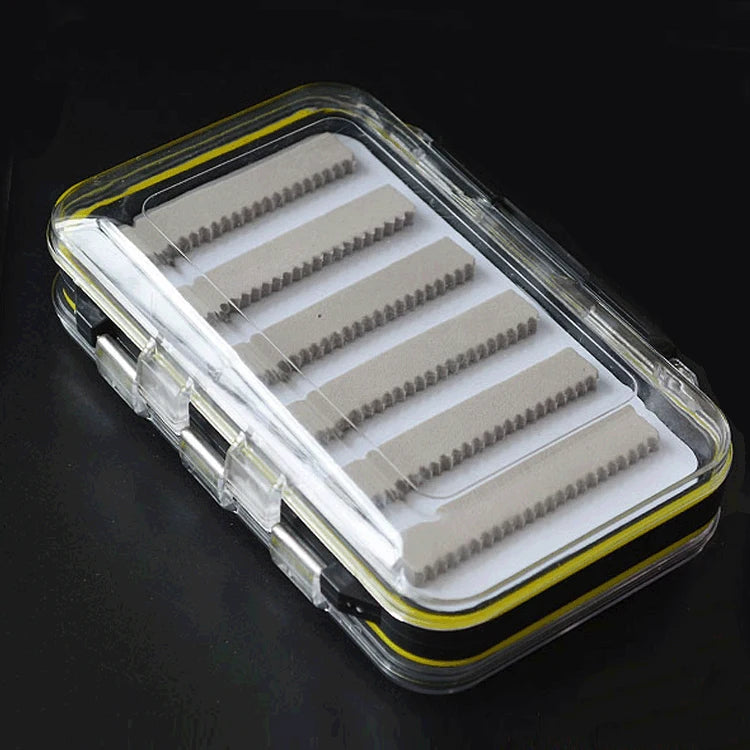 Wholesale Abs clear Fly Fishing Box Removable Inserts Hooks Fly Fishing Lures Box Double Sided Holds Hundreds of Flies