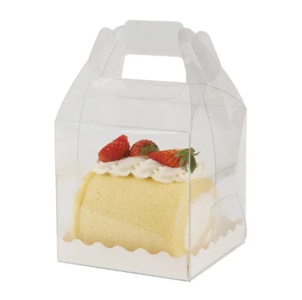 4inch 5inch 6 Inch 7 Inch Small and Strong clear Carriage Bento Box for Mousse Cake