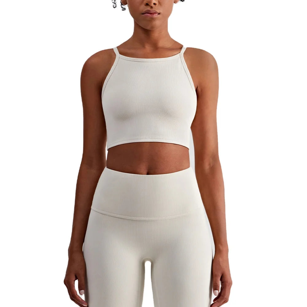 Women's Lightweight Breathable Crop Top with Long Sleeves Custom Logo Fitness Sports Top Strong Support Seamless Design