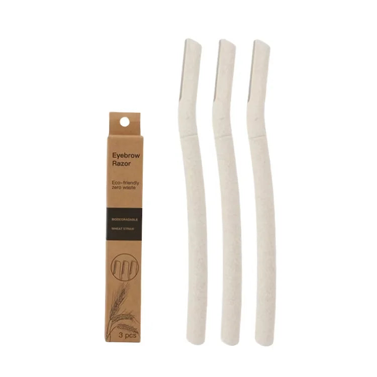 2023 Hot Selling PLA Biodegradable ECO-Friendly Portable Mini Painless ISO9001 Certified Eyebrow Razors No Rust Metal