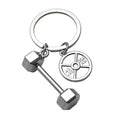 Custom Barbell Dumbbell Charm Weight Fitness Weightlifting Gym Souvenir Crossfit Barbell Dumbbell Keyring Keychain