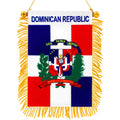 Customized Design for Promotional Products 20*30cm Decorative Dominican Republic Fringy Window Hanging Flag