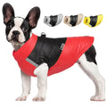 Patchwork Color Padded Puppy Big Medium Winter Warm Dog Clothes Coat Waterproof Dog Vest Jacket with D Ring