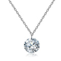 925 Silver Inlaid Zircon Women Necklaces Fashion Jewelry Small Pendants Necklaces