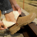 GUYISA Brand Men's Fashion Casual Safety Boots Men's  Stab-proof Men's Steel Toe Work Boots