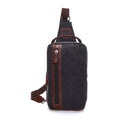 ZUOLUNDUO High Quality Leisure Single Shoulder Slant Back Canvas Sling Bag Men