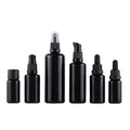Matte Black 5ml 10ml 15ml 30ml 50ml 100ml Glass Essential Oil Bottles Glossy Aluminum Pump Dropper for Perfume Spray Shampoo