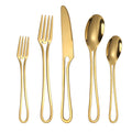 Luxury 20pcs Stainless Steel Cutlery Set Custom Packaged Gold Spoon Fork Knife Stainless Steel Cutlery Set