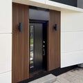 Waterproof WPC 3D Fluted Damask Wall Panel Long-Life Outdoor Wall Decoration European Style Fireproof Household & Commerce