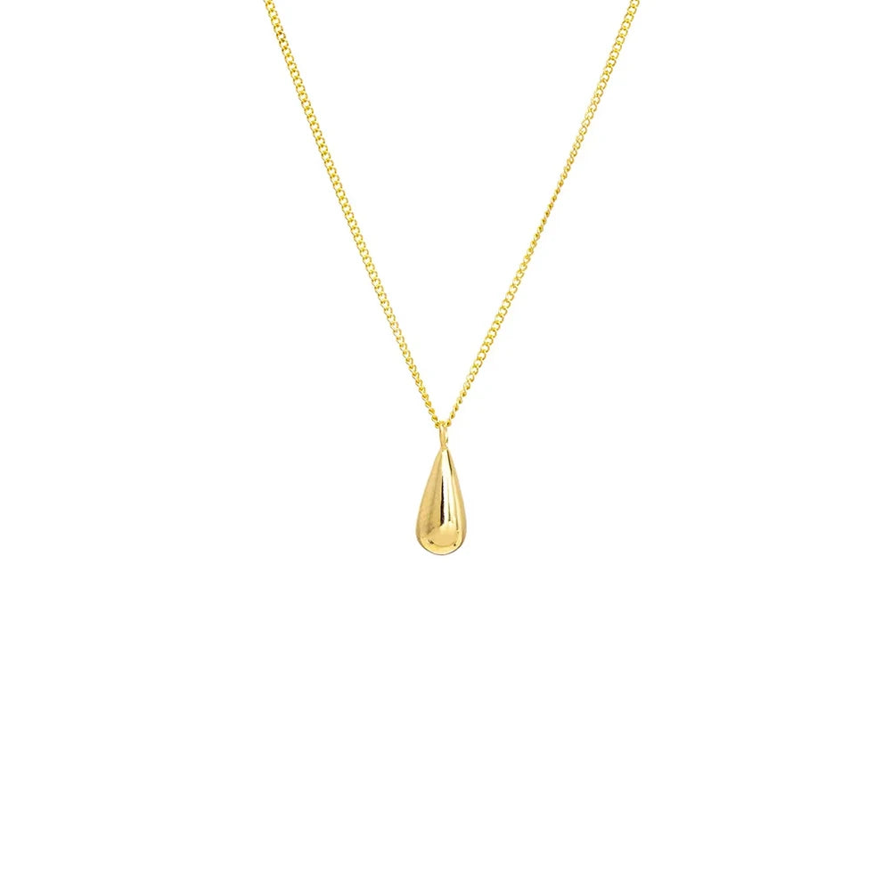 RisingMoon Collar Gold and Silver 2 Colors Fashion Personality Pendant Necklace Tear Drop Necklace
