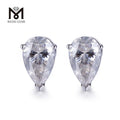 Messi Gems Moissanite Jewelry Lady Gift 14K Gold Pear Cut Moissanite Stud Earrings