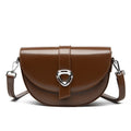 2025 New Arrival PU Leather Saddle Bags for Women Minimalist Designer Shoulder Crossbody Bag Customizable Logo