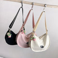 Crossbody Mujer Fashion Bags Canvas Single Shoulder Phone Pouch Underarm Dumpling Handbag Large Capacity Messenger Bag for Women