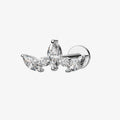 TOPOSH G23/ASTM F136 Titanium Internally Threaded Thunder Crown Butterfly Heart Star Shape Labret Stud Piercing Children's