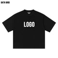Plain Crew Neck Loose Fit Drop Shoulder Boxy T-shirt Men's Hip Hop Streetwear Custom Printing Graphic Logo Oversized T Shirt