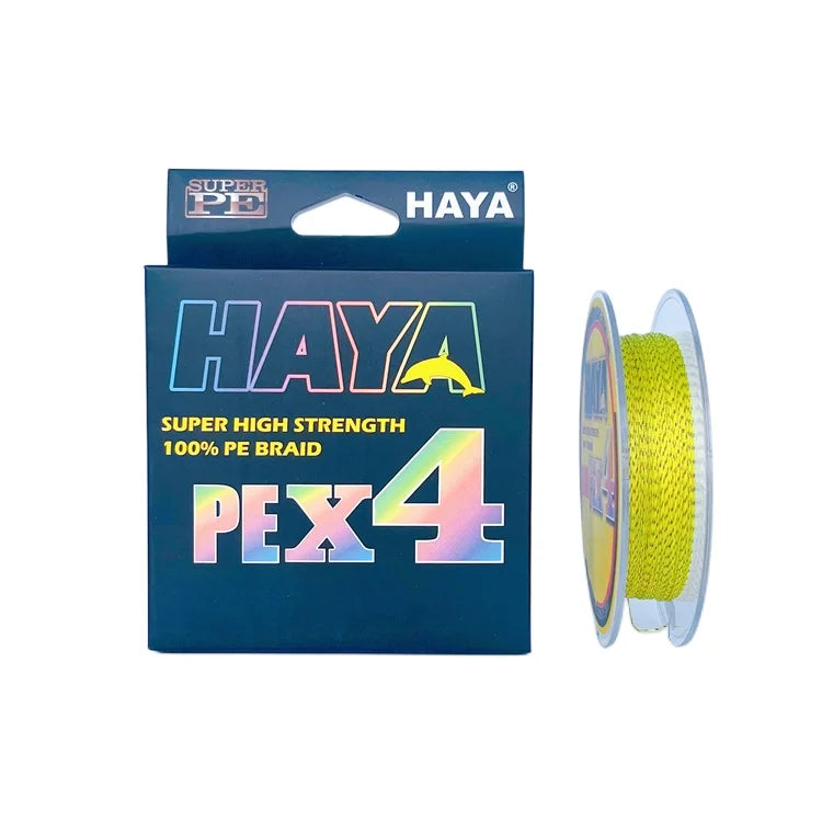 HAYA X4 300m 500m 1000m Braided Fishing Line X12 Spider Wire Stealth Braid Fishing Line Chameleon Fishing Line