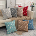 Chenille Jacquard Geometric Cushion Square Decoration Shell Pillow Cover/
