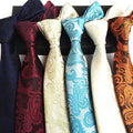 Multi Color Optional Corbatas Para Hombre Paisley Yellow Tie Blue Paisley Men Ties Burgundy Paisley Necktie