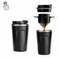 American Portable Hand Brewed Coffee Cup Maker Drip Coffee Traveling Cup Set Filter with No Filter Paper