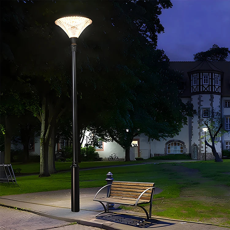 Solar IP65 Waterproof LED Lawn Bollard Light for Outdoor Garden & Community Park Lighting