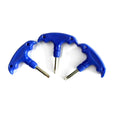 2.5mm 3mm 4mm 5mm Plastic Handle Extra Long Arm t Handle Hex Key Allen Key Wrench Nickel Coating