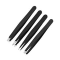 Manufacturer Wholesale Stainless Steel Slanted Eyebrow Tweezers for Lash Extension Beard Plucking Trimming-Comfortable Handle