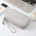Durable Double-Layer Digital Organizer Zipper Travel Mobile Phone Charger Electronic Accessories Storage Bag for Data Cable