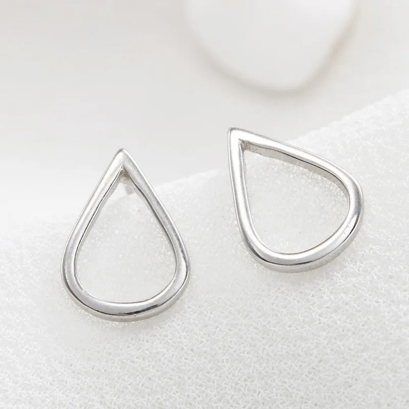 925 Sterling Silver Water Drop Stud Earrings for Women Elegant Wedding Jewelry Pendientes Mujer Moda 2022 Brincos