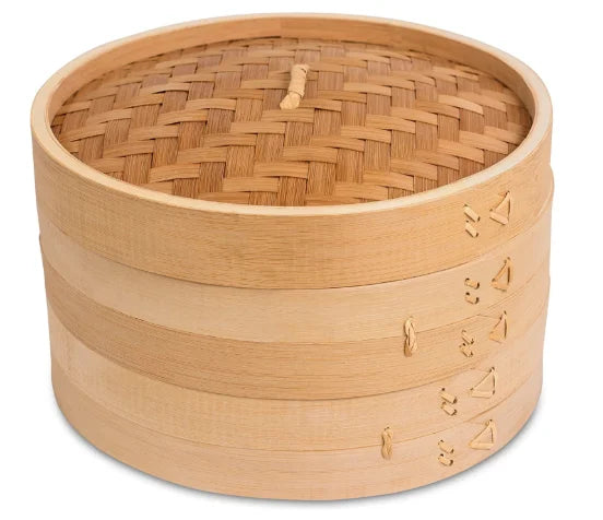 Custom Food Steamer Bamboo Kitchen Snack Steamer 100% Natural Bamboo Steamer