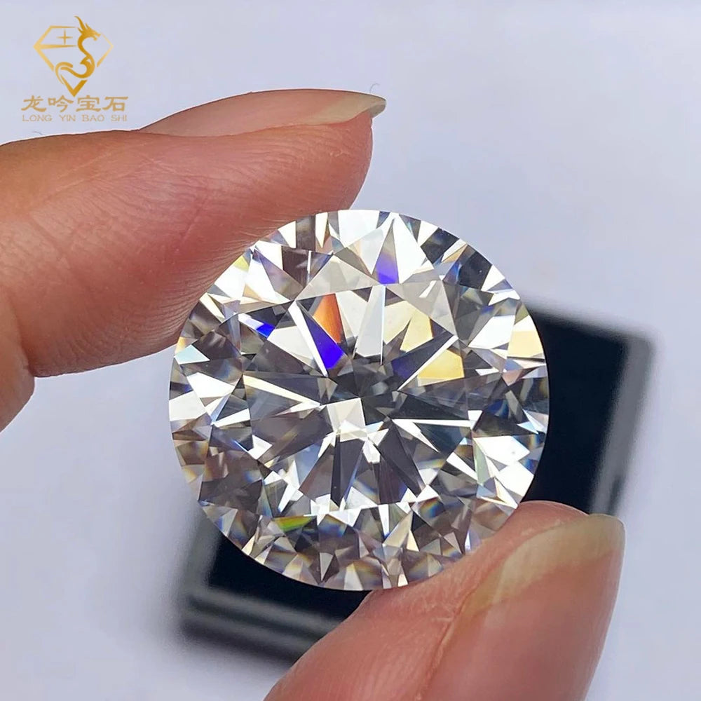 Junyuan Jewelry GRA Certificate Moissanite Wholesale Price Round Loose White Color D Color VVS Moissanite