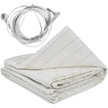 Full Twin Mattress Kit Conductive Silver Earth Grounding Sheets 400TC Plaid Therapy Product Hotel Comfortable Sleep Experience