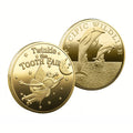 Custom Gold Plated Kids unicorn Dolphins Tooth fairy Embossed Souvenir Coin