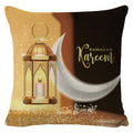 Ramadan Kareem Islamic Design Throw Pillow Case Koran Golden Moon Cushion Cover Eid Al Adha Supplies Home Sofa Couch Hotel