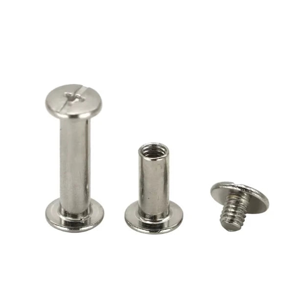 M4 M5 Stainless Steel Account Book Male and Female Chicago Binding Rivets Screws