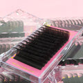 Wholesale Cashmere Lash Extension Lash Tray Supplies Matte Black Silk Individual Classic Mega Russian Volume Eyelash Extensions