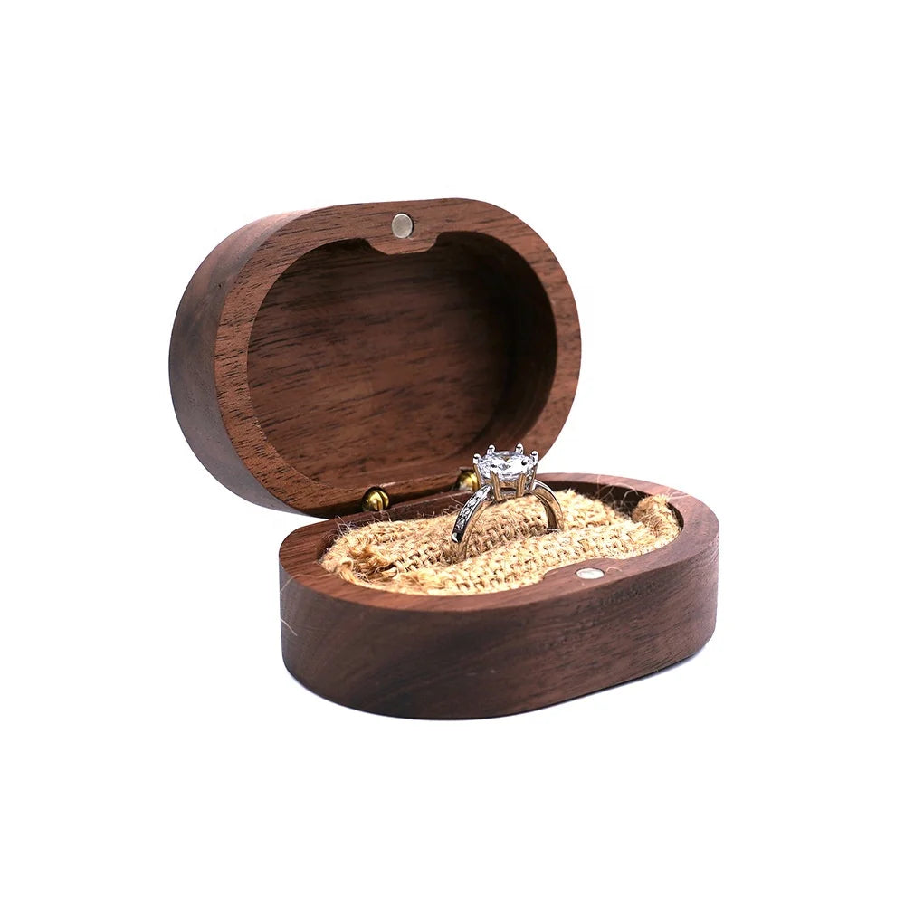 Jewelry Box Ring Box Wood Jewellery Box Customized Logo Opp Bag TIMBER Stamping Factory Wholesale Custom Wooden Hot Sell Luxury